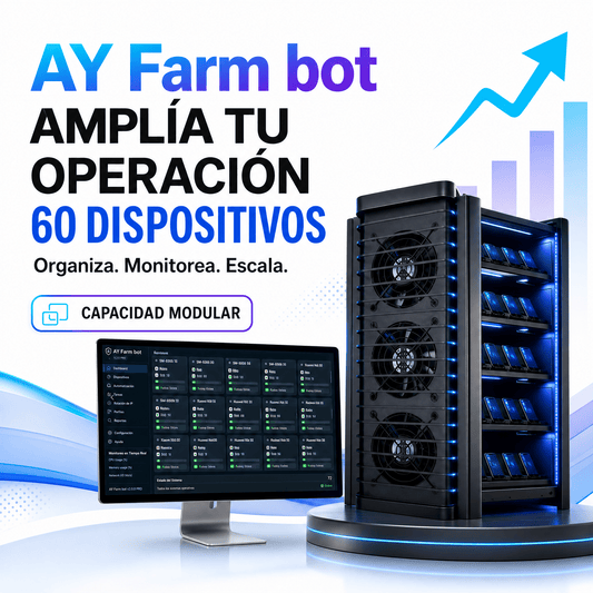 AY Farm bot Box, dispositivos, computadora y red | 60 dispositivos | TR - AY Farm Bot